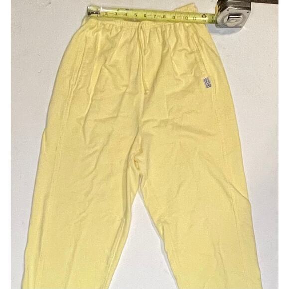 Vintage Cre8 Havoc Sportswear 100% Cotton Jogger Pant Yellow Men’s Lg Unisex M-L - Picture 4 of 10